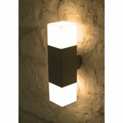 Luminaires Trio applique extérieure Trio HUDSON Acier inoxydable, 2 lumières