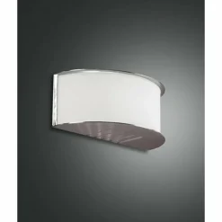 Luminaires Fabas Luce Applique Fabas Luce BOOK Nickel mat, 1 lumière