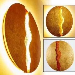 Lampes Dorées-Luminaires Holländer Applique Holländer ERUPTION LED Or, Rouge, 1 lumière