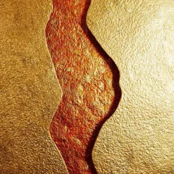 Lampes Dorées-Luminaires Holländer Applique Holländer ERUPTION LED Or, Rouge, 1 lumière