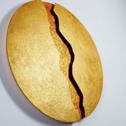 Lampes Dorées-Luminaires Holländer Applique Holländer ERUPTION LED Or, Rouge, 1 lumière