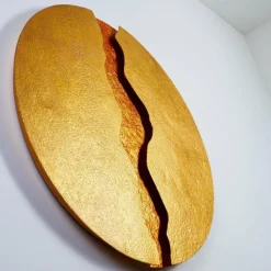 Lampes Dorées-Luminaires Holländer Applique Holländer ERUPTION LED Or, Rouge, 1 lumière