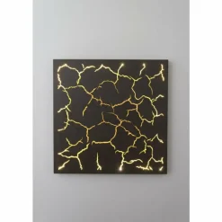 Lampes Dorées-Luminaires Holländer Applique Holländer LARICA LED Brun, Or, Noir, 1 lumière