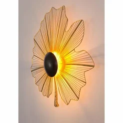 Lampes Dorées-Luminaires Holländer Applique Holländer Tremolo Brun, Or, Noir, 1 lumière