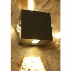 Luminaires Lutec Applique LED Moderne Anthracite, 4 lumières