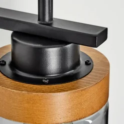 Suspension Verre Fumé-hofstein Applique murale Amignon Écru, Noir, 1 lumière