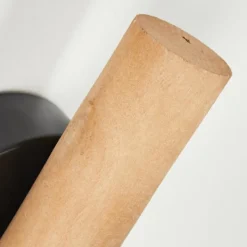 Luminaires Scandinaves-hofstein Applique murale Arbrentin Bois clair, Noir, 1 lumière