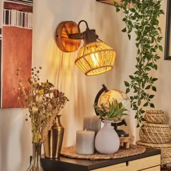 Lampes Dorées-hofstein Applique murale Auboncourt Écru, Noir, 1 lumière