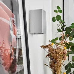 hofstein Applique murale Bellevesvres Nickel mat, 2 lumières