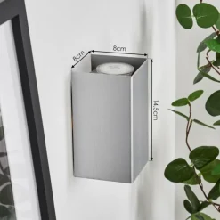 hofstein Applique murale Bellevesvres Nickel mat, 2 lumières