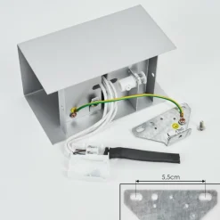 hofstein Applique murale Bellevesvres Nickel mat, 2 lumières