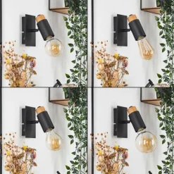 Luminaires Scandinaves-hofstein Applique murale Brenier Noir, 1 lumière