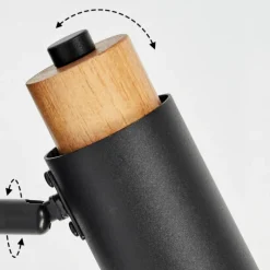 Luminaires Scandinaves-hofstein Applique murale Brenier Noir, 1 lumière