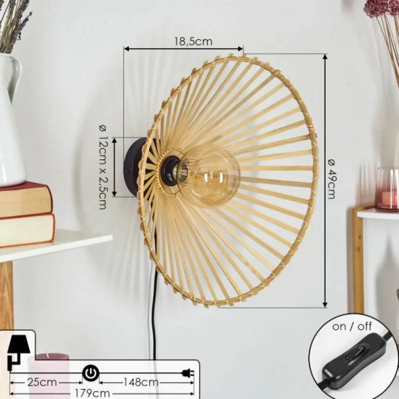 Luminaires Scandinaves-hofstein Applique murale Callide Noir, 1 lumière