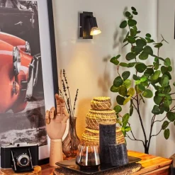 hofstein Applique murale Castillo Noir, 1 lumière