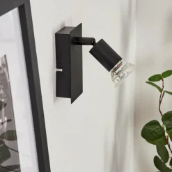 hofstein Applique murale Castillo Noir, 1 lumière