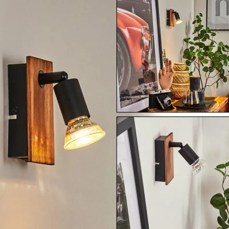 hofstein Applique murale Castillo Écru, Noir, 1 lumière