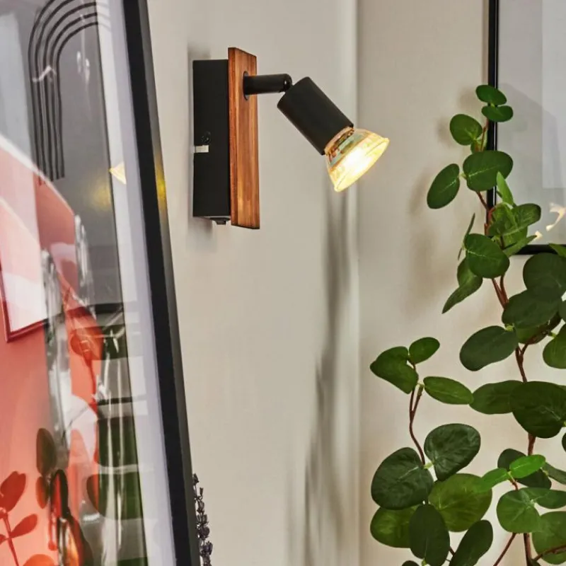 hofstein Applique murale Castillo Écru, Noir, 1 lumière