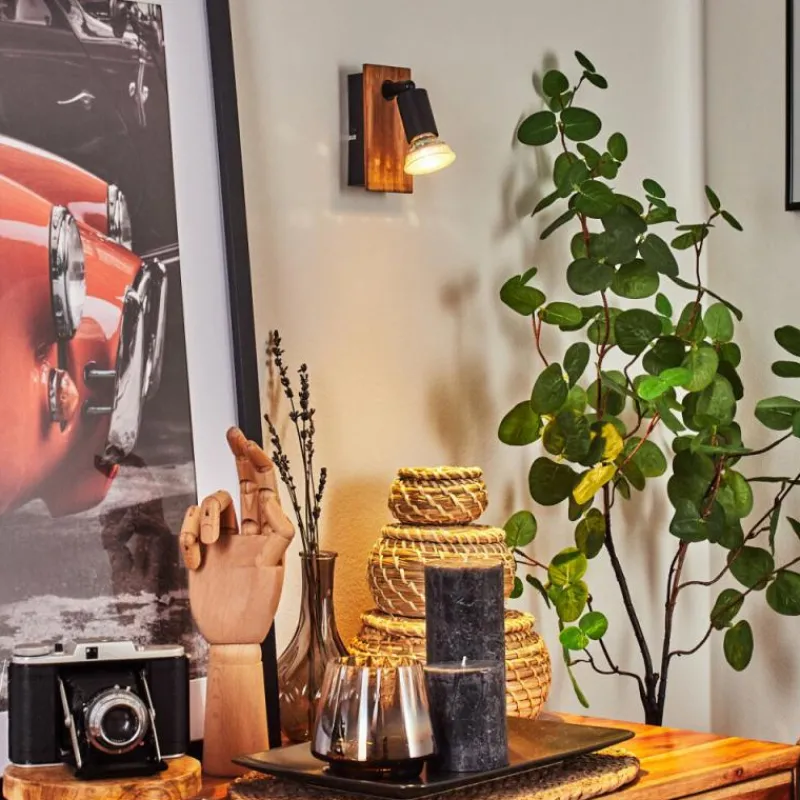 hofstein Applique murale Castillo Écru, Noir, 1 lumière