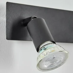 hofstein Applique murale Castillo Noir, 2 lumières