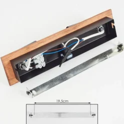 hofstein Applique murale Castillo Écru, Noir, 2 lumières