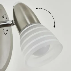 hofstein Applique murale Chapod Nickel mat, 1 lumière