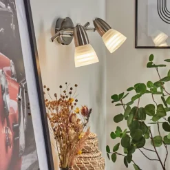 hofstein Applique murale Chapod Nickel mat, 2 lumières