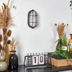 hofstein Applique murale Chaquire Brun, Rouille, 1 lumière