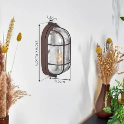 hofstein Applique murale Chaquire Brun, Rouille, 1 lumière