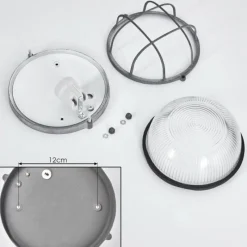 hofstein Applique murale Chaquire Gris, 1 lumière