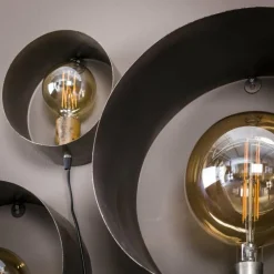 hofstein Applique murale Charger Argent Oxydé, 3 lumières* Appliques