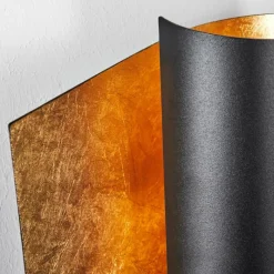 Lampes Dorées-hofstein Applique murale Fermentelos Noir, 1 lumière
