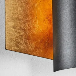 Lampes Dorées-hofstein Applique murale Fermentelos Noir, 1 lumière