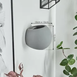 Luminaires Scandinaves-hofstein Applique murale Flot Gris, 1 lumière