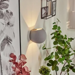 Luminaires Scandinaves-hofstein Applique murale Flot Gris, 1 lumière