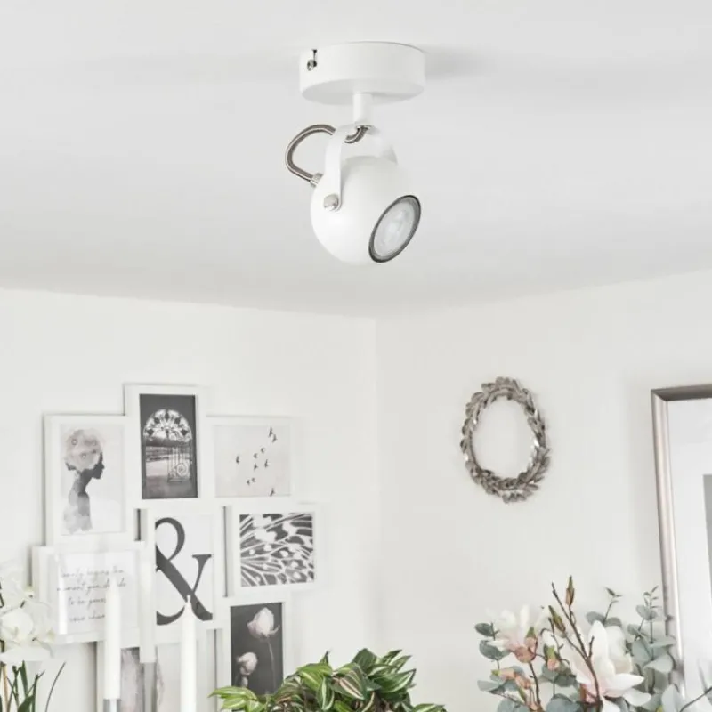 hofstein Applique murale Gadmen Chrome, Blanc, 1 lumière