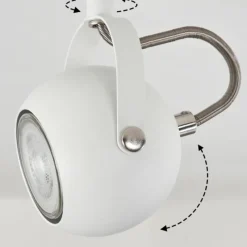 hofstein Applique murale Gadmen Chrome, Blanc, 1 lumière