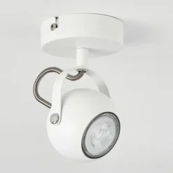 hofstein Applique murale Gadmen Chrome, Blanc, 1 lumière