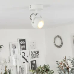 hofstein Applique murale Gadmen Chrome, Blanc, 1 lumière