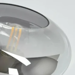 Suspension Verre Fumé-hofstein Applique murale Haikala Noir, 1 lumière