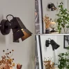 Lampes Industrielles-hofstein Applique murale Isanay LED Noir, 1 lumière