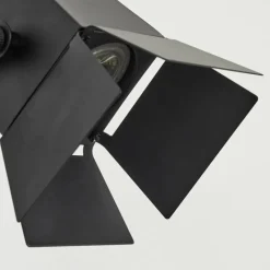 Lampes Industrielles-hofstein Applique murale Isanay LED Noir, 1 lumière