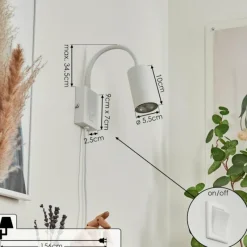 Luminaires Scandinaves-hofstein Applique murale Javel Blanc, 1 lumière