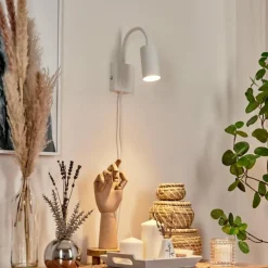 Luminaires Scandinaves-hofstein Applique murale Javel Blanc, 1 lumière