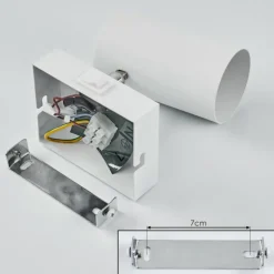 Luminaires Scandinaves-hofstein Applique murale Javel Chrome, Blanc, 1 lumière