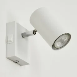 Luminaires Scandinaves-hofstein Applique murale Javel Chrome, Blanc, 1 lumière