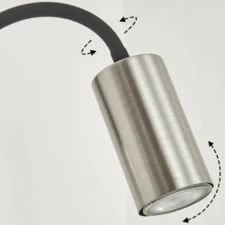 hofstein Applique murale Javel Nickel mat, Noir, 1 lumière