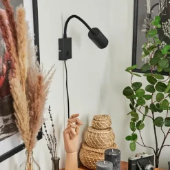 hofstein Applique murale Javel Noir, 1 lumière