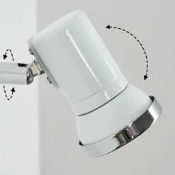 hofstein Applique murale Lanrigan LED Chrome, Blanc, 1 lumière