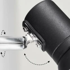 hofstein Applique murale Lanrigan Chrome, Noir, 1 lumière